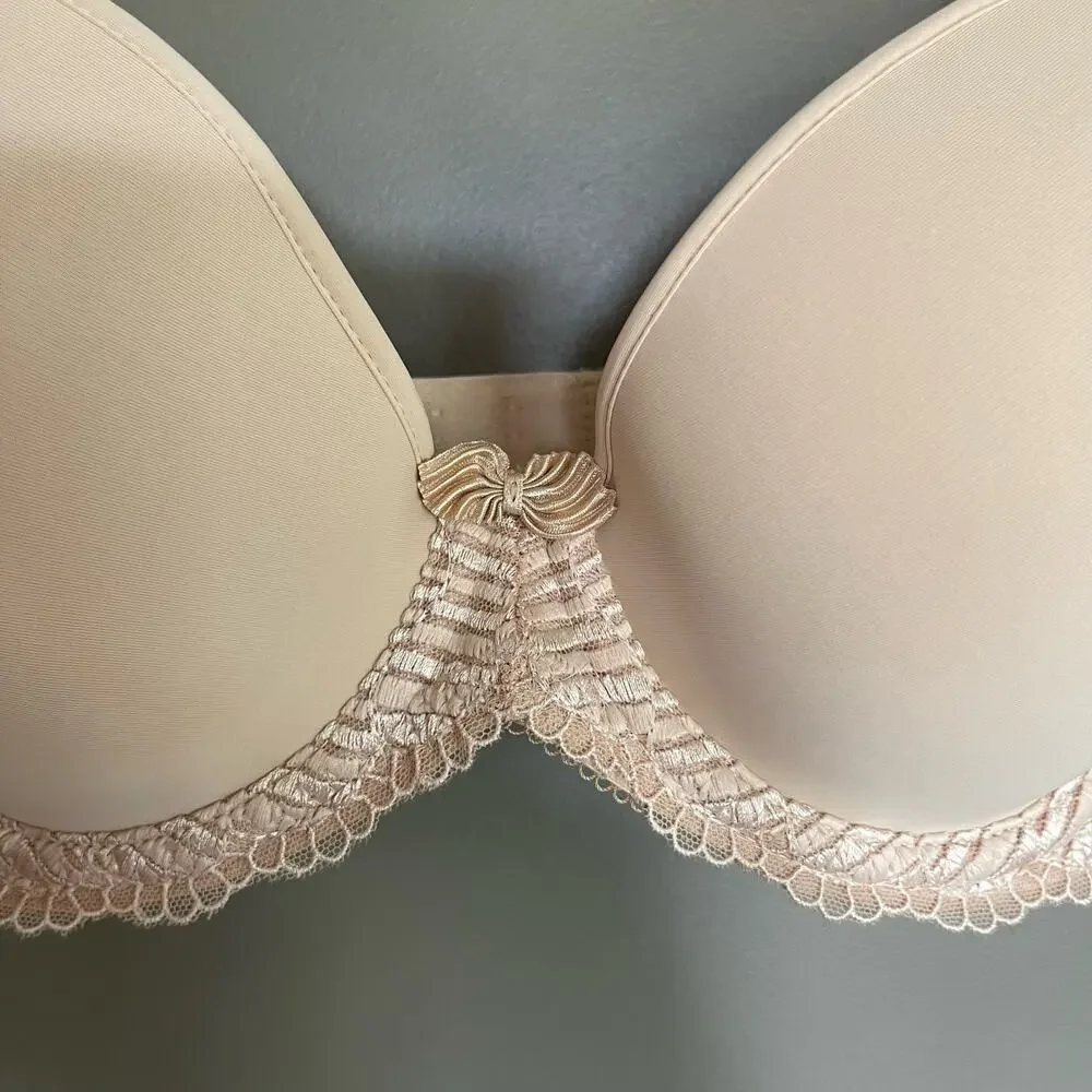 WACOAL La Femme Underwire T-Shirt Bra‎ Sand Size 30DDD Nude Tan Comfortable Lace